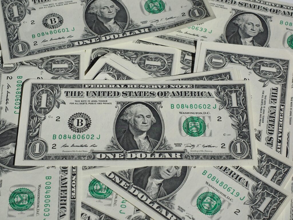 dollar, seem, banknotes, currency, finance, financial world, funds