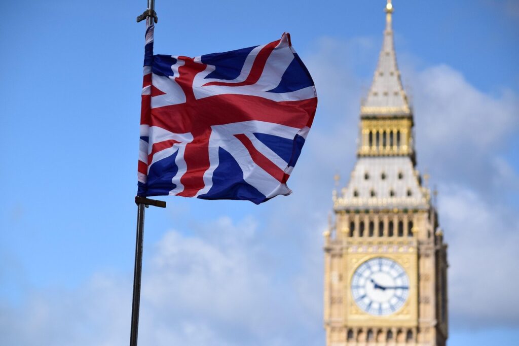 london, british flag, england, city, architecture, flag, great britain, tower